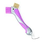 Horse Hoof Pick with Dual Brush,TPR Non-Slip Grip, Farrier Tool Hoof Pick for Horse Hoof Cleaning and Grooming