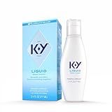 K-Y Liquid Lube, Water-Based Personal Lubricant for Men, Women & Couples, Safe for Anal Use, Safe to Use with Latex Condoms, Body-Friendly Formula, 2.4 FL OZ