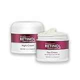 LIVAURA Retinol Anti-Aging, Vitamin Enriched Night Cream & Day Cream - Your 24 HOUR skincare duo that works day and night to give you younger-looking skin, 1 Ounce Each