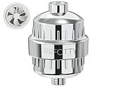 25-Stage Shower Filter prevents scale buildup,Revitalize Hair Skin & Nails with Purifying Water, softener hard water,99% Lead Chlorine, Fluoride & Chemicals removed. High-Output Fan Technology,Chrome
