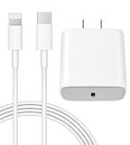 iPhone 14 13 12 Charger Fast Charging 20W USB C Wall Charger with 6FT Cable