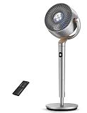 Dreo Standing Fan, 120°+120°Omni-directional Oscillating Fan For Bedroom, 85 ft Circulator With Remote, DC Motor Quiet Pedestal Fans, Adjustable Height, 8 Speeds, 3 Modes, 8H Timer, Home, PolyFan 502
