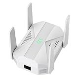 2025 AC2100 WiFi Extender - WiFi Extender Signal Booster with Gigabit Ethernet Port, WiFi Booster Dual-Band(5.8G&2.4G) Coverage to 12888 sp.ft, Faster Speed, Compatible with Multiple Devices