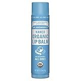Dr. Bronner's Magic Soaps Organic Naked Unflavored Lip Balm, 0.15 Ounce