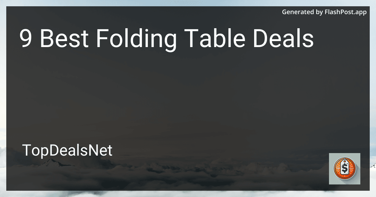 9 Best Folding Table Deals in 2025 image