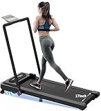 Stepwaver Treadmill with Incline and Handle bar, Walking Pad with Handle Bar, 17" Widened Running Belt,15% Incline Treadmill, 4MPH/7.6MPH, 3.0 HP 380lbs Capacity, Remote and App Control