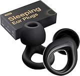 Ear Plugs for Sleeping Noise Cancelling, Reusable Silicone Earplugs for Sleeping, Deep Focus, Travel, Snoring, 30dB Noise Reduction, High Fidelity Hearing Protection（Black）