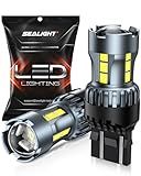SEALIGHT 7443 7440 LED Bulb White Reverse Light, 7444na 7441 7444 T20 W21W LED Light Bulb with Projector for Backup Light,Tail Light,Brake Parking, Pack of 2