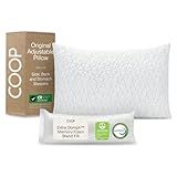 Coop Home Goods Original Adjustable Pillow, Queen Size Bed Pillow for Sleeping, Cross Cut Memory Foam Pillow - Medium Firm Back, Stomach and Side Sleeper Pillow, CertiPUR-US/GREENGUARD Gold