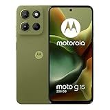 Motorola Moto G15 4G LTE (XT2521-2) 4+256GB Dual Sim | GSM Unlocked | International Model | for T-Mobile, Metro PCS, Mint & Tello - (Green)