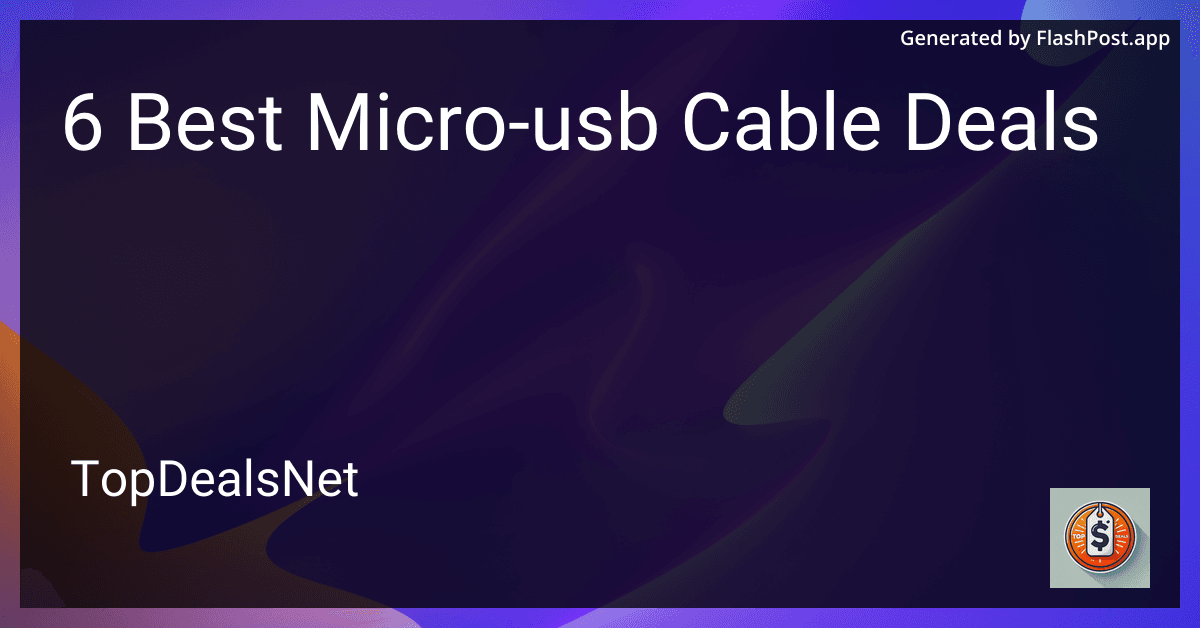 6 Best Micro-USB Cable Deals in 2025 image