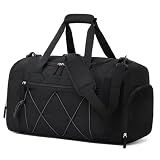 Vorspack 21 Inches Gym Bag for Men Women with Shoe Compartment - Black