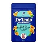 Dr Teal's Epsom Salt Magnesium Soak, Arnica Body Relief with Menthol, 3 lbs