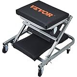 VEVOR Mechanic Creeper, Garage Gift, 36" Z Creeper Seat, 2 in 1 Mechanic Gifts, 300 lbs Capacity, Low Profile Creeper with 6 pcs Wheels in Garage/Shop for Fathers Day Tool Gift