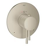 Grohe 19988EN1 Essence New 2-Handle Dual Function Thermostatic Trim With Control Module, Brushed Nickel