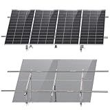ECO-WORTHY Upgraded Solar Ground Mount Adjustable Multi-Pieces Solar Panel Mounting Brackets Kit System for 4pcs 200W/3pcs 300W/2pcs 400W Solar Panels for Ground,Open Space, Cabins and Backyard Sheds