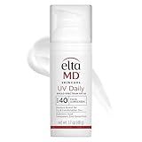 EltaMD UV Daily SPF 40 Face Sunscreen Moisturizer with Zinc Oxide, Daily Face Moisturizer with SPF, Sunscreen, For Dry Skin 1.7 oz Pump