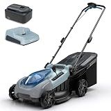 KraftSense 18-Inch Electric Lawn Mower, 40V Brushless Cordless Push Mower with 4.0Ah Battery & Charger, 2-in-1 Mulching/Bagging, 6-Position Height for Small to Medium Yards