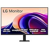 LG 32U631A-B 32-inch QHD (2560 x 1440) IPS Computer Monitor, 100Hz, 5ms, HDR10, Reader Mode, Flicker Safe, HDMI, USB Type-C 15W PD, Black