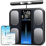 RENPHO Scale for Body Weight and Fat Percentage, Smart Scale with 8 Electrodes Larger Platform, Body Analyzer for BMI, Body Fat, Muscle Mass, High Precision, 400lbs