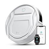 Lefant M210 Pro Robot Vacuum with 2200 Pa Powerful Suction, 6 Cleaning Modes, 120 Mins Runtime, Quiet, Self-Charging, Voice Control, Ideal for Pet Hair and Hard Floor, White