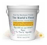 Dead Sea Warehouse-Amazing Minerals Dead Sea Bath Salts,100% Full Mineral Therapeutic Bath Salts, Detoxifying & Moisturizing, Exfoliating for Dry Skin, Unscented(5 lbs)
