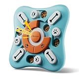 FOXMM Interactive Dog Treat Puzzle Toys for IQ Training & Mental Stimulating,Fun Slow Feeder,Large Medium Small Dogs Enrichment Toys with Squeak Design