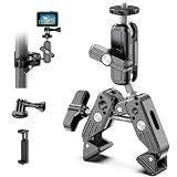 CAMBOFOTO Super Clamp Camera Clamp Mount, 360° Dual Ball Head Magic Arm