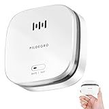 Pildegro Smoke Detector 10 Year Battery, Upgraded Small Fire Alarm Smoke Detector with Heat Monitor for Dual Protection, LED Indicator Loud Alarm with Test/Mute Button and Replaceable CR123A Battery