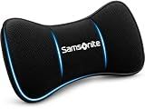 SAMSONITE Car Neck Pillow – Memory Foam Car Seat Headrest Cushion, Ergonomic Neck Support for Driving, Comfortable Head Rest for Long Trips, Travel Pillow for Cars & Office Chairs, Black