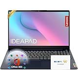 Lenovo IdeaPad 15.6 inch Laptop Computer with Microsoft 365 Home and Business • 12GB RAM • 256GB PCIe SSD • Intel Core • Wi-Fi 6 • 1TB Cloud Storage • 11HR Battery • Windows 11 • WOWPC Recovery USB