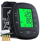 Blood Pressure Monitor Upper Arm Blood Pressure Monitors for Home Use with Adjustable Bp Cuff 8.7"-16.5", Backlit Screen, 2x99 Memory, Voice Broadcast and Battery Bp Machine, Easy to Use