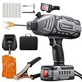 Sakerplus Portable Welding Machine, Handheld Welder Machine 110V, ARC Portable Welder with IGBT Inverter 5 Variable Current Adjustment, 30pcs 3/32" Wire Rods, Welding Helmet, Carring Case Included