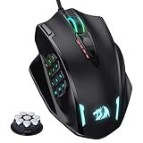 Redragon M908 Wired MMO RGB Gaming Mouse 12400 DPI Remapping Keys