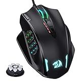Redragon M908 Wired MMO RGB Gaming Mouse 12400 DPI Remapping Keys