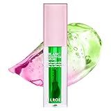 ELROEL Blanc Essential Lip Oil - 50HR Moisturizing, Hydrating & Color Changing Korean Tinted Lip Oil Gloss Makeup with 6 Plant Extracts - Lightweight, Non-Sticky Finish 0.15 fl oz (#04 Green Apple)