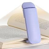 HEMONNKAM Book Reading Light, Rechargeable Clip on Booklight, Eye Caring 3 Color Temperatures & 5 Brightness Levels, Night Use for Bed, Long Lasting, Reading at Night in Bed, Purple