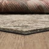 Mohawk Home 8' x 10' Non Slip Grip Rug Pad 1/2" Thick Dual Surface Felt Cushion + Rubber Gripper - Safe for All Floors