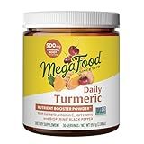 MegaFood Daily Turmeric Nutrient Booster Powder - Turmeric Supplement -with Black Pepper Extract, Tart Cherry & Vitamin C - Vegan - Made Without 9 Food Allergens - 2.08 Oz (30 Servings)