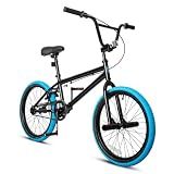 StarterRide 20 Inch BMX Freestyle Bike for Boys Girls, Kids Bicycle, Blue