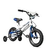 Yamaha 12 Inch BMX Motobike for Kids | Coaster Brake, Detachable Training Wheels | Pedal Powered Bicycle for Kids Age 2-4 | Adjustable Seat | for Boys & Girls