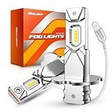 SEALIGHT H3 LED Fog Light Bulb, 30,000LM 800% Upgrade 6500K H3LL H3 LED Bulb, Long-Lasting Fog Lights, 1:1 Size Compact Design, Clearance Light Marker Light