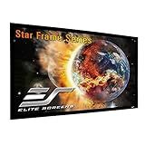 Elite Screens 120" Wall Mount Fixed Frame Projector Screen Diagonal 16:9, 8K/4K Ultra Hd Ready, Aluminum Frame, Projection Screen for Indoor Home Movie Theater Cinema, SF120HW2, CineWhite 1.3 Gain