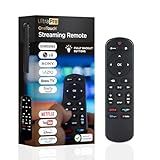 UltraPro OneTouch Backlit Universal Remote Control for Smart TV, Samsung, LG, Sony, Vizio, Roku, Fire TV, Replacement, Black, 83758