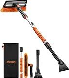AstroAI 46" Extendable 3-in-1 Snow Brush & Ice Scrapers for Car Windshield