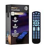 GE Backlit Universal Remote Control for Samsung, Vizio, LG, Sony, Sharp, Roku, Apple TV, RCA, Panasonic, Smart TV, Streaming Players, Blu-Ray, DVD, 4-Device, Black, 40081 Black, Backlit