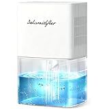 Dehumidifier 1657ML 58OZ Small Dehumidifier for Home 230 Ft² Safety Dehumidifiers Adjustable 10 Color Lights 5 Timers 3 Setting Modes Auto Shut Off Protection Low Noise For Bedroom Bathroom