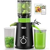 ECOSELF Juicer Machines with Wide Mouth & Large Feed Chute, Professional Cold Press Juicer For Whole Fruits & Vegetables, Self Feeding for Juice Extractor Machine, Easy to Clean, High Juice Yield