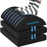 TranquilRelax Foot Rest Under Desk, 3-Height Adjustable Foot Stool, Black