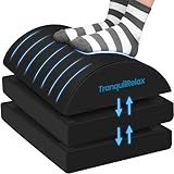 TranquilRelax Foot Rest for Under Desk at Work, Gaming Accessories Foot Stool with 3 Adjustable Heights & Washable Cover, Comfortable Office Desk Accessories, Footrest for Office, Home and Car (Black)
